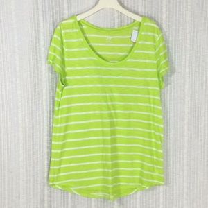 Joe Fresh- Scoop Neck Striped Top- Size -XL